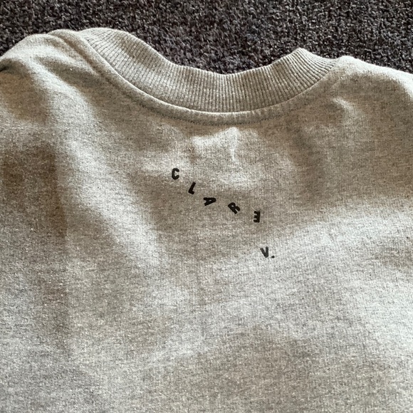 Clare V Le Drop sweatshirt. Medium. Grey. - Picture 5 of 6